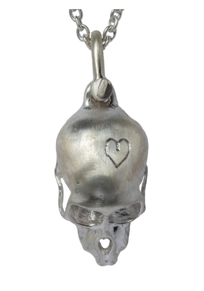 Parts of Four Monkey Skull pendant necklace - Silver