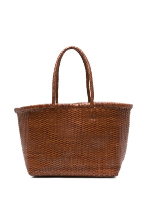 DRAGON DIFFUSION big B Weave woven tote bag - Brown