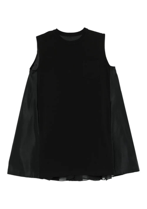 sacai sleeveless mini dress - Black