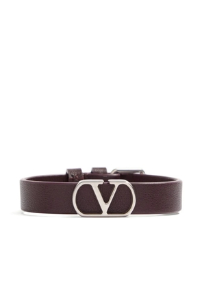 Valentino Garavani VLogo signature leather bracelet - Brown
