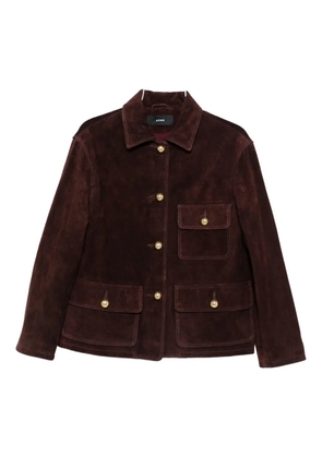 Arma gold-button flap-pocket jacket - Brown