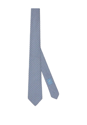 Gucci GG monogram silk tie - Blue