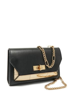 Bally Vintage chain-strap clutch bag - Black