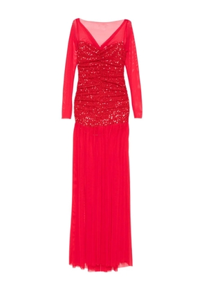 Atu Body Couture sequin-embellished mesh maxi dress - Red