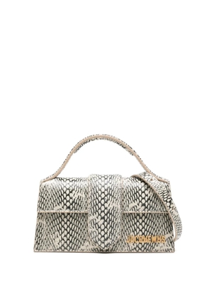 Jacquemus Le Bambino snake-print tote bag - Neutrals
