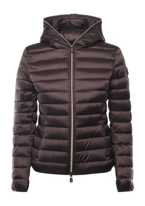 Save The Duck hooded zip coat - Brown