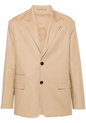 Lanvin single-breasted cotton blazer - Neutrals