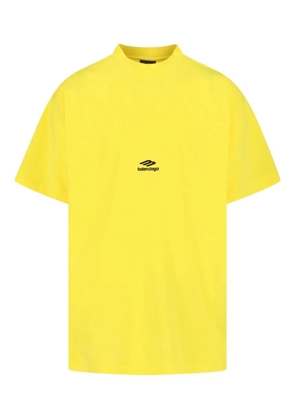 Balenciaga logo-print T-shirt - Yellow