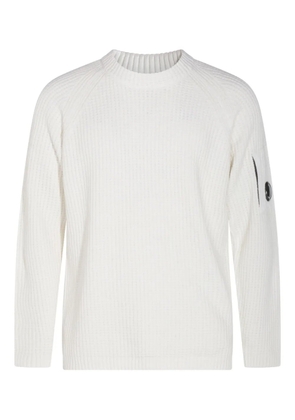 C.P. Company logo-patch sweater - White