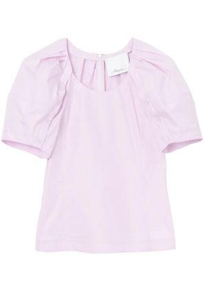 3.1 Phillip Lim puff-sleeve cotton-blend top - Purple