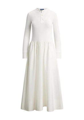 Polo Ralph Lauren Henley-style maxi dress - White