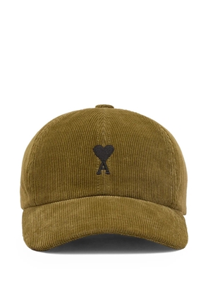 AMI Paris Ami de Coeur corduroy cap - Green