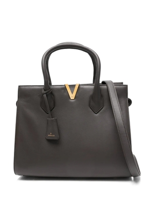 Via Roma 15 V-detail tote bag - Brown
