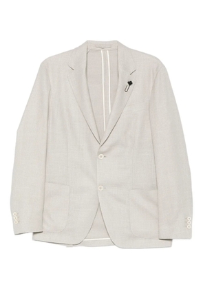Lardini patch pocket two button jacket - Neutrals