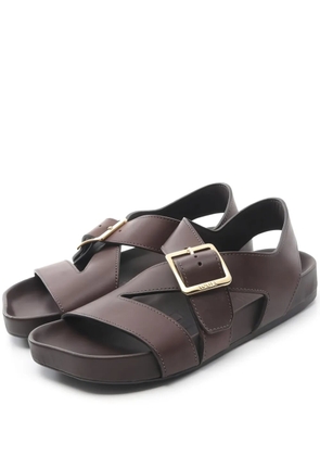Loewe Pre-Owned Ease leather sandals - Brown