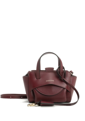 HIDESINS mini Flap leather tote bag - Red