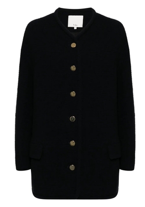 Tibi collarless cardigan - Blue