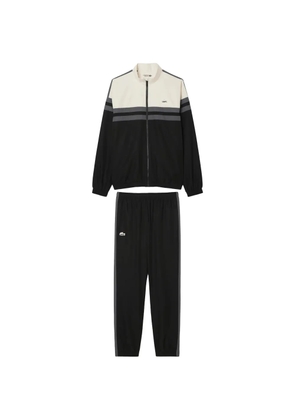 Lacoste hooded striped tracksuit - Black