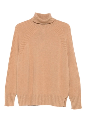 TWINSET turtleneck ribbed sweater - Neutrals