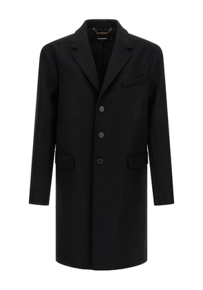 DSQUARED2 button-fastening wool coat - Black