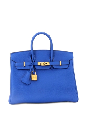 Hermès Pre-Owned Birkin Handbag Blue Togo with Gold Hardware 25 tote bag