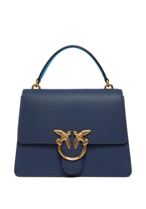 PINKO Love-Birds leather tote bag - Blue