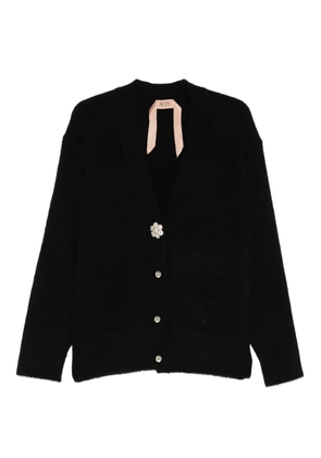 Nº21 v-neck cardigan - Black