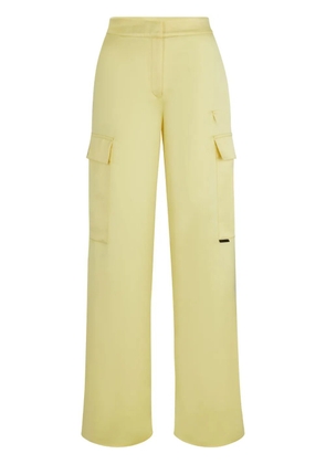 HUGO high-waisted straight trousers - Yellow