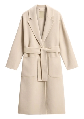 Woolrich belted wool coat - Neutrals