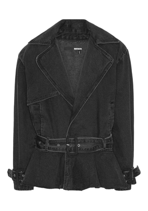 ROTATE BIRGER CHRISTENSEN denim biker jacket - Black