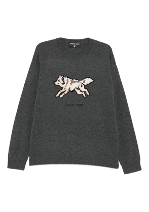Iceberg wolf-detail sweater - Grey
