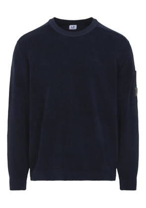 C.P. Company patch crew neck sweater - Blue