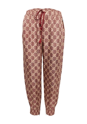 Gucci Pre-Owned GG-print trousers - Red