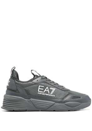 Ea7 Emporio Armani logo-print panelled sneakers - Grey