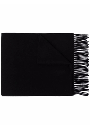 Vivienne Westwood logo-embroidered wool scarf - Black