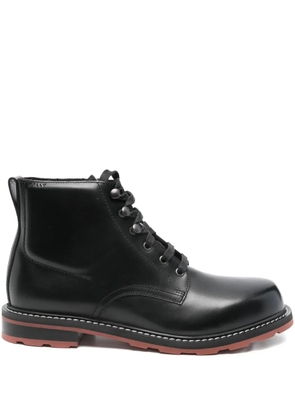 Bally leather biker boots - Black