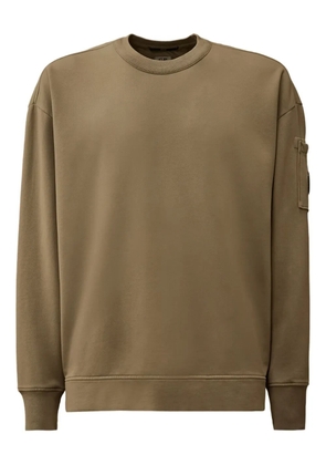 C.P. Company lens-detail crew-neck sweatshirt - Brown