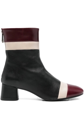Pedro Miralles 50mm block-heel panelled boots - Black