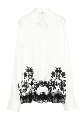 Ermanno Scervino lace embroidered shirt - White