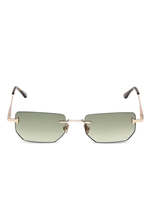 TOM FORD Eyewear rimless rectangle-frame sunglasses - Gold