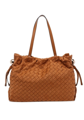 LIU JO woven sequoia tote bag - Brown