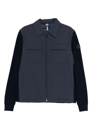Colmar ribbed-sleeve flap-pocket jacket - Blue