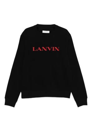 Lanvin embroidered-logo sweatshirt - Black