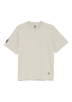 adidas by Stella McCartney logo-print performance T-shirt - Grey