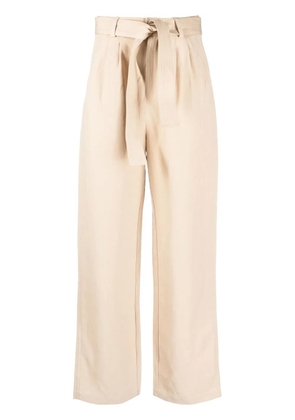 Woolrich tie-up-belt wide-leg trousers - Neutrals