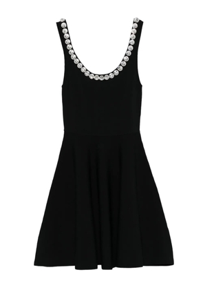 SANDRO crystal-embellished mini dress - Black