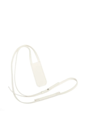 UNIFROM leather strap perfume bag - White