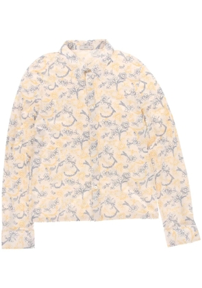 Prada Pre-Owned 2000s floral-print shirt - Yellow