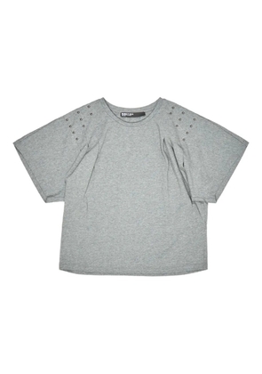 Bimba y Lola stud-detail T-shirt - Grey