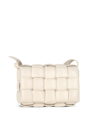 Bottega Veneta Pre-Owned padded intreccio leather cross body bag - Neutrals